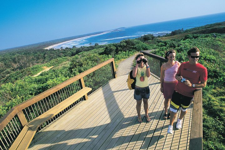 Tourists at the Iluka coastline