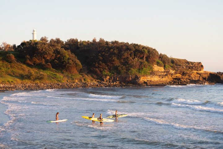 Surfers on the beach